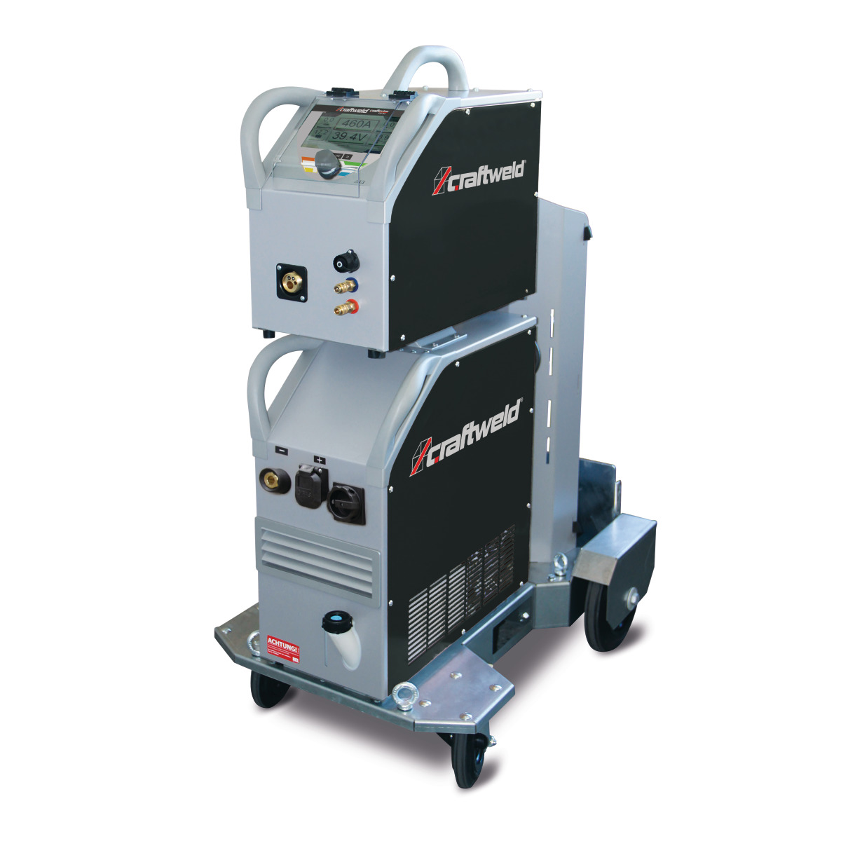 Máquina de soldar MIG/MAG CRAFT-PULSE 450 WS (Carrinho, painel de controlo em...