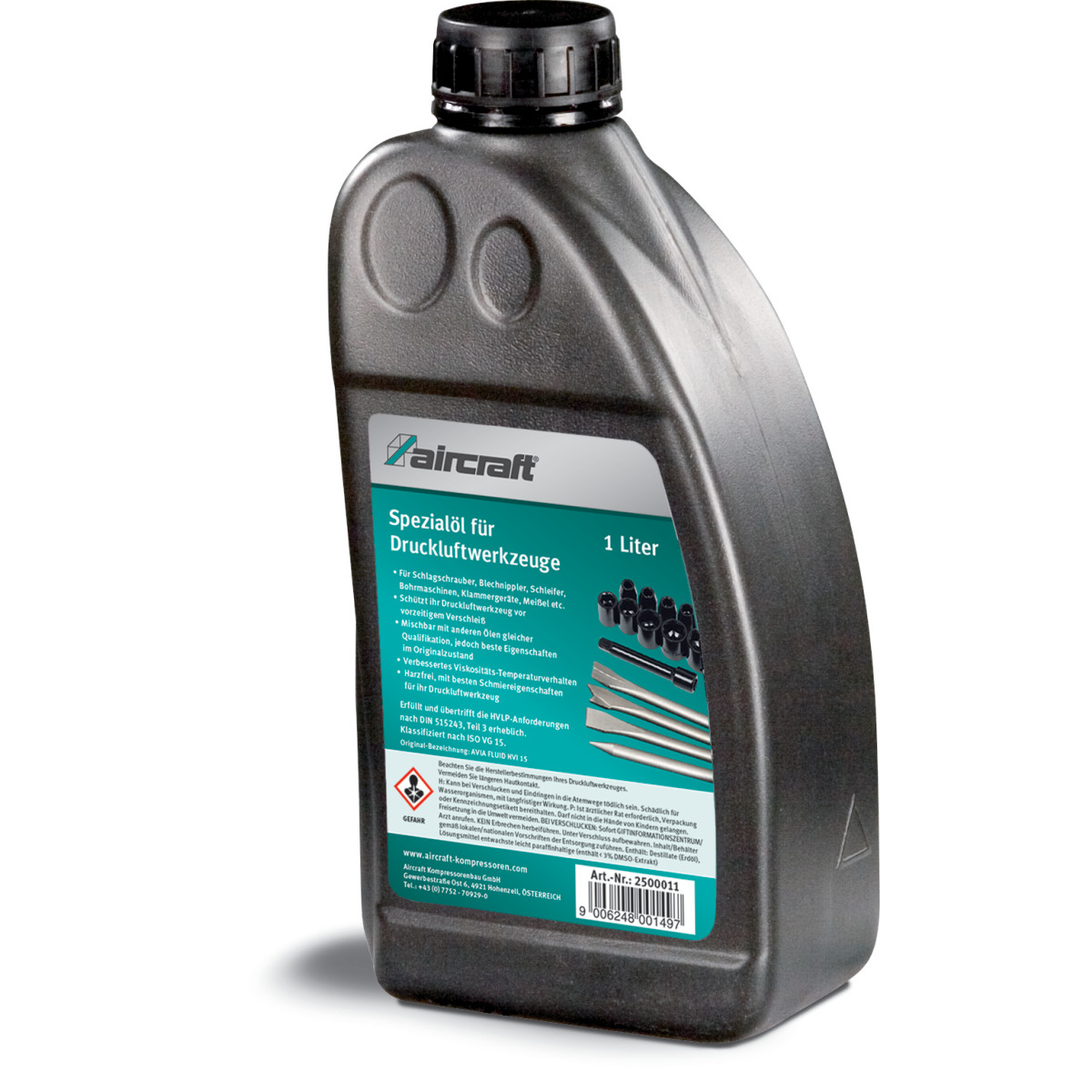 Óleo especial  Para ferramentas pneumáticas, garrafa de 1 l