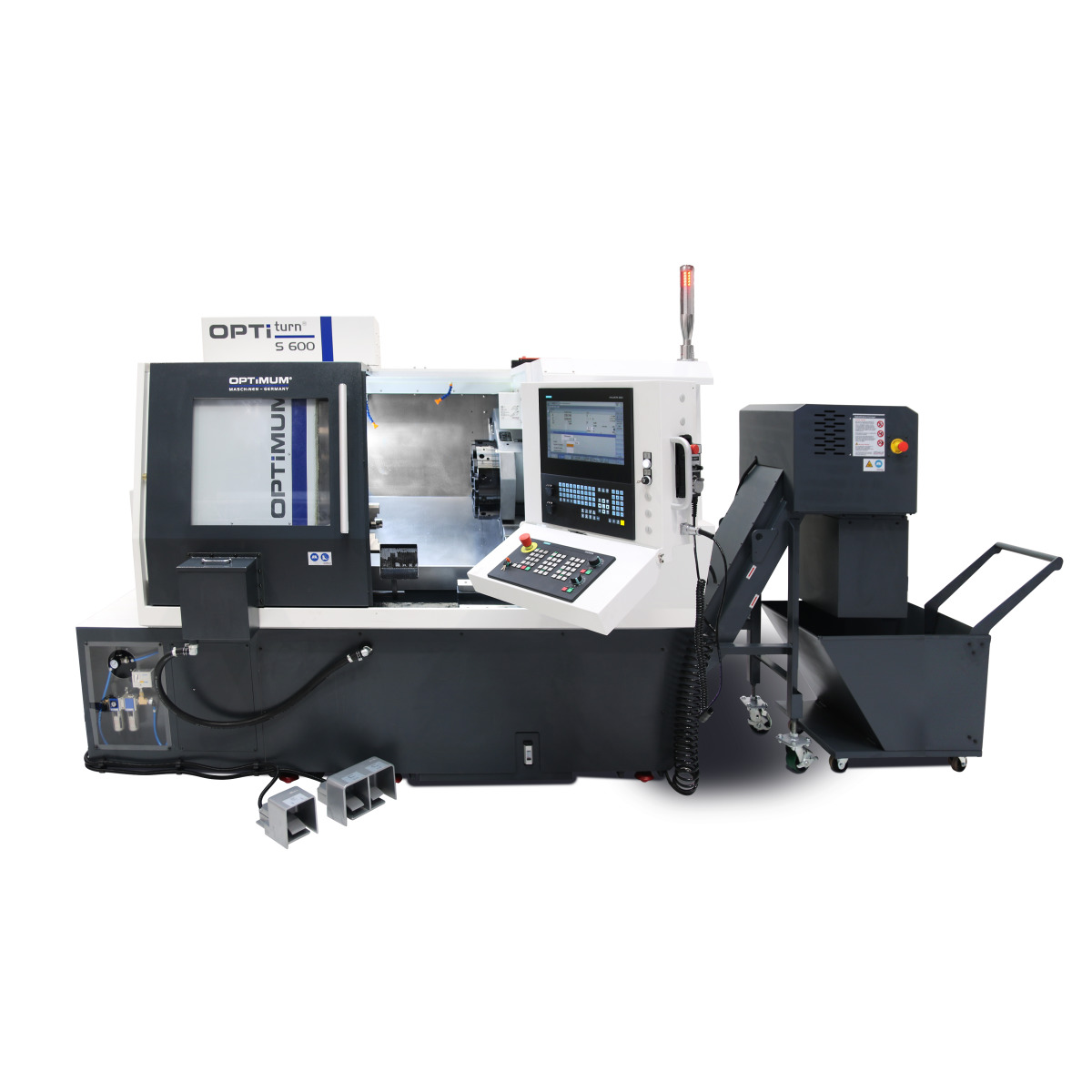 Illustration with optional Siemens control PPU 290 and parts catcher