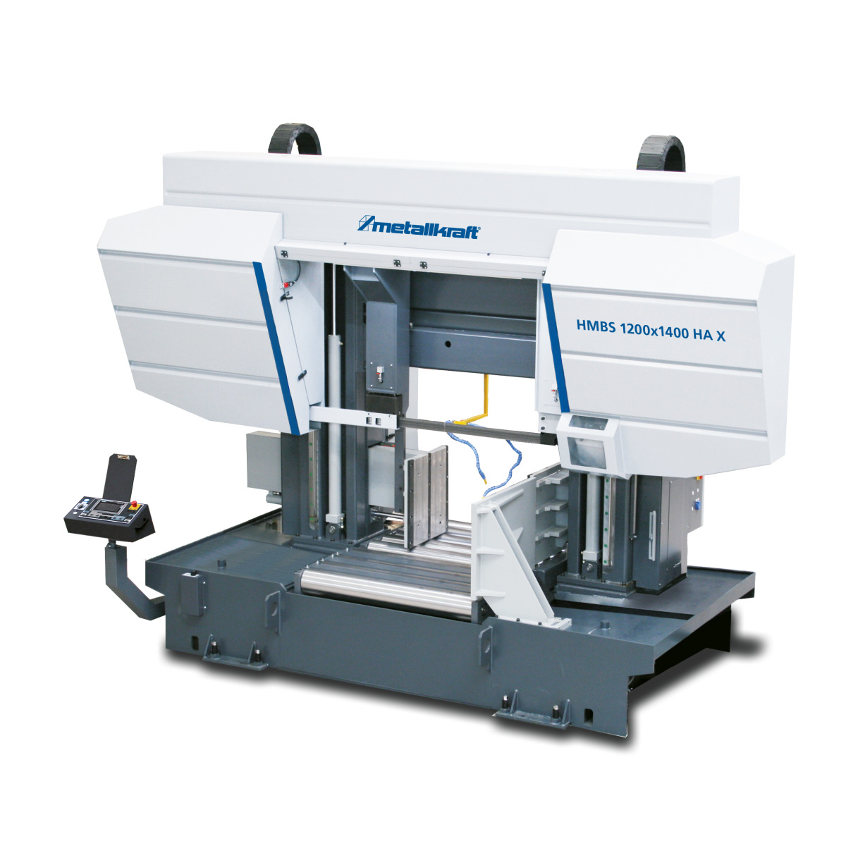 Serrote de fita semiautomático horizontal de duas colunas  HMBS 1200 x 1400 HA X