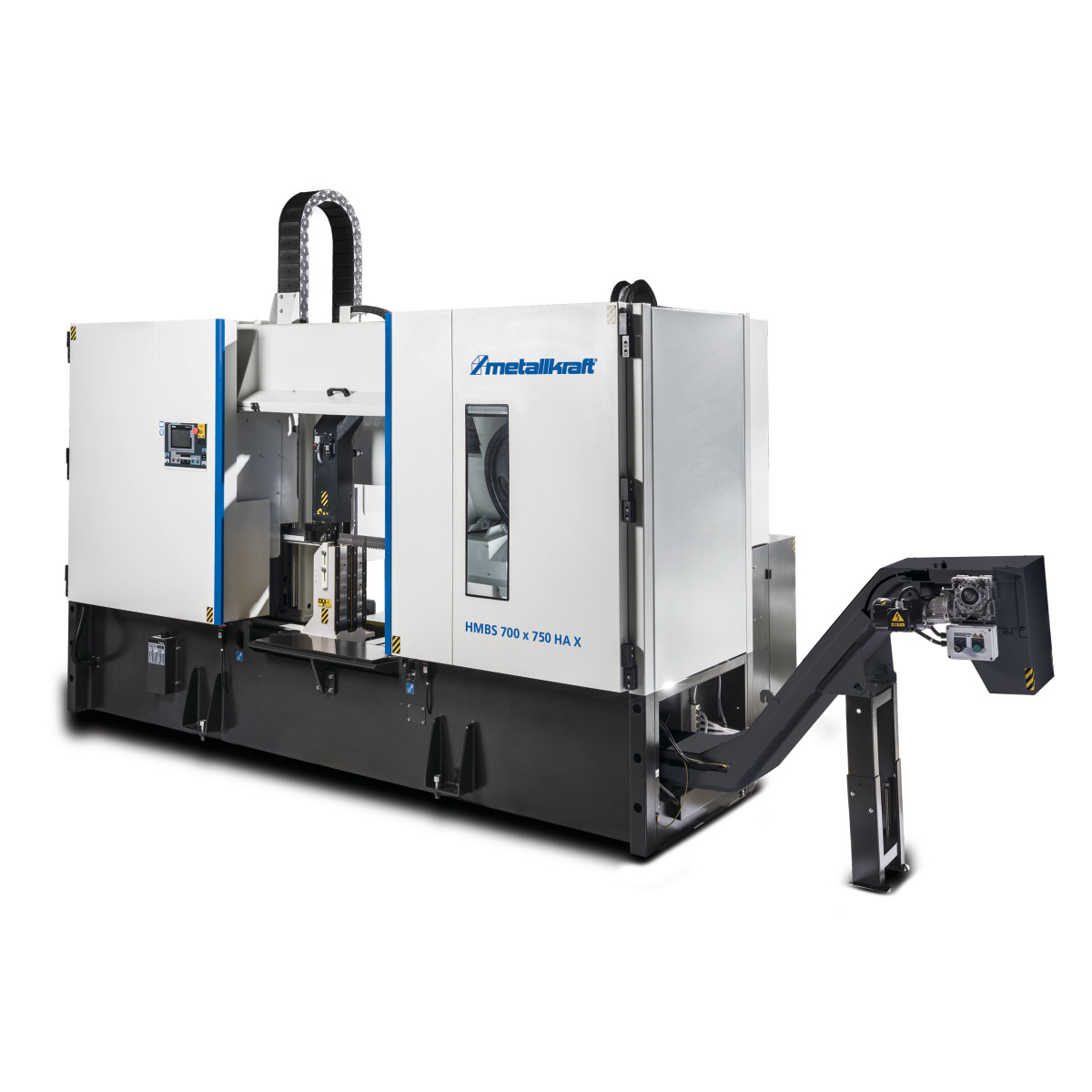 Serrote de fita semiautomático horizontal de duas colunas  HMBS 700 x 750 HA X