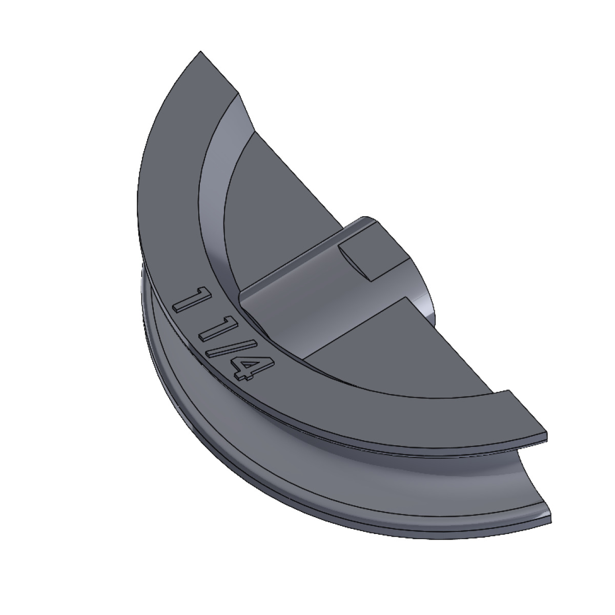 Segmento de curvado de fundición gris de 1 1/4"