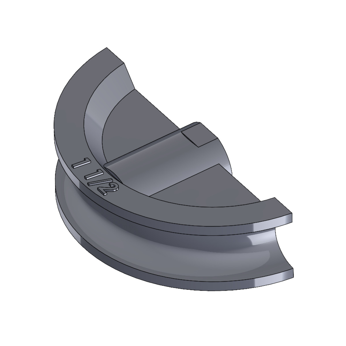 Segmento de curvado de fundición gris de 1 1/2"