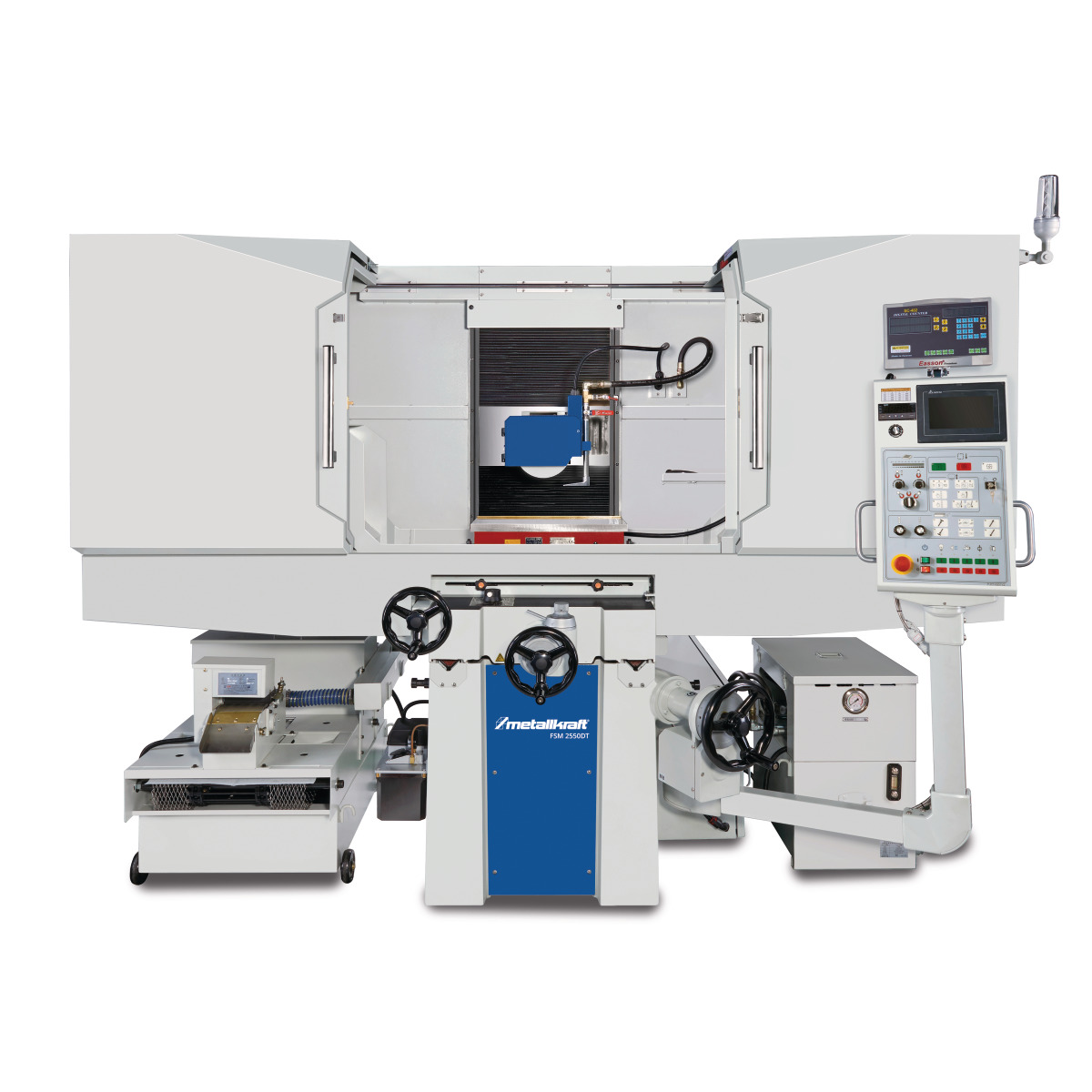 Image shows FSM 2550 DT with optionally available full splash guard