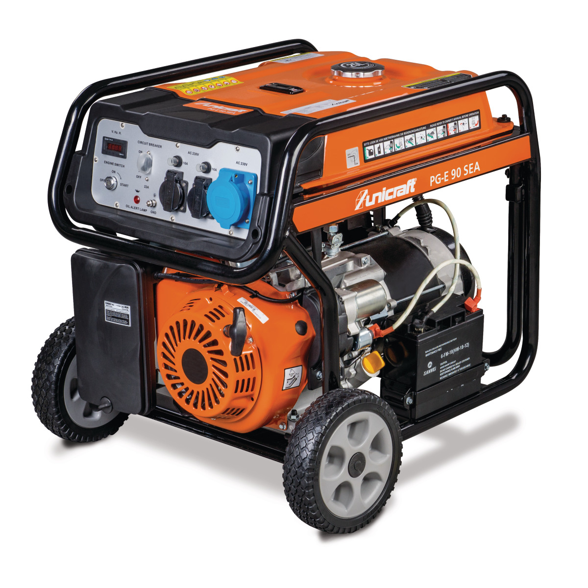 Gerador síncrono  Gasolina  PG-E 90 SEA