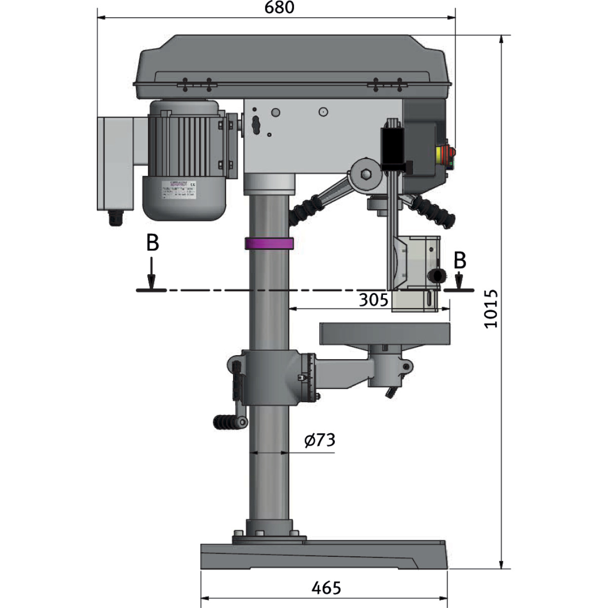 Tischbohrmaschine OPTIdrill D 23Pro (400 V) Aktions Set