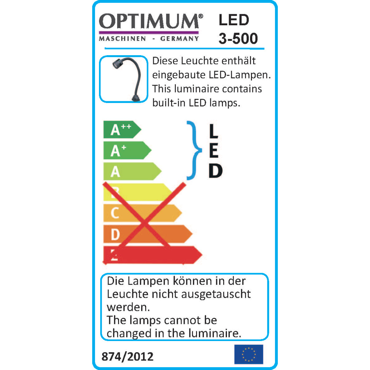 LED-Maschinenlampe LED 3-500